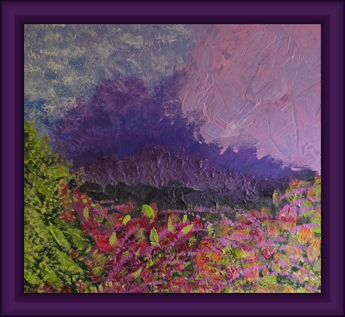 Purple Rain 12" x 12"